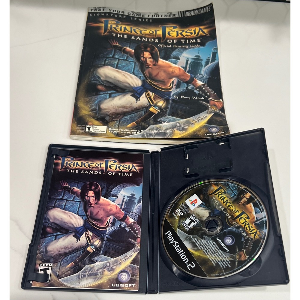 Prince of Persia The Sands of Time PS2 Game & BradyGames Strategy Guide Bundle - Picture 4 of 6
